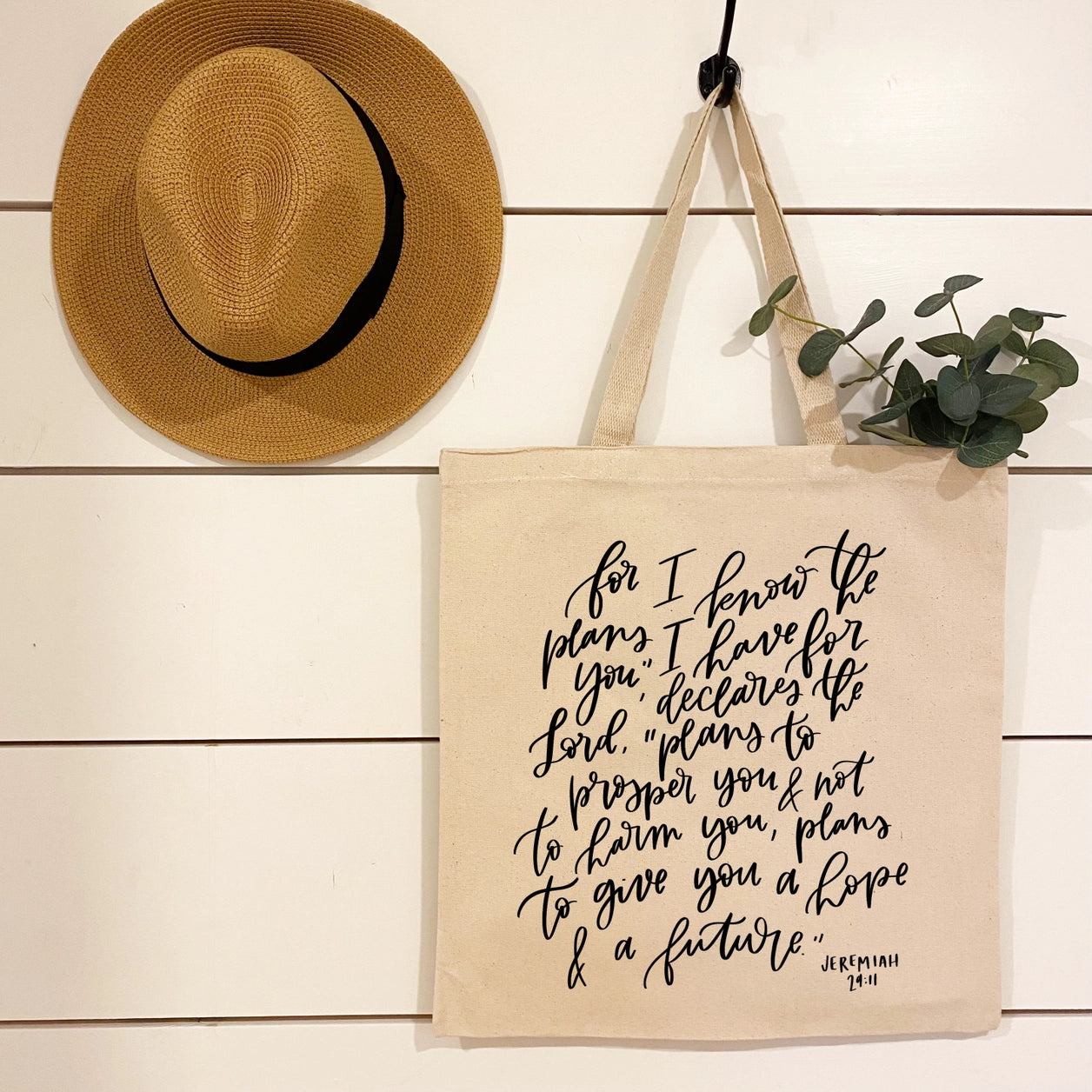 Jeremiah 29:11 Canvas Tote Bag