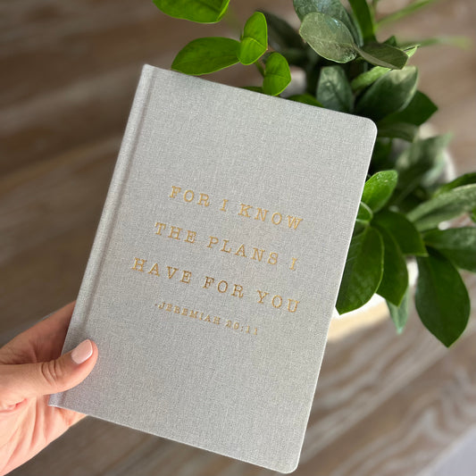 For I Know The Plans I Have For You Jeremiah 29:11 – Fabric Journal
